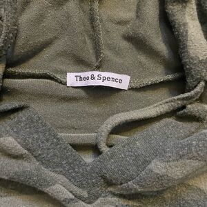Theo and Spence distressed camo hoodie